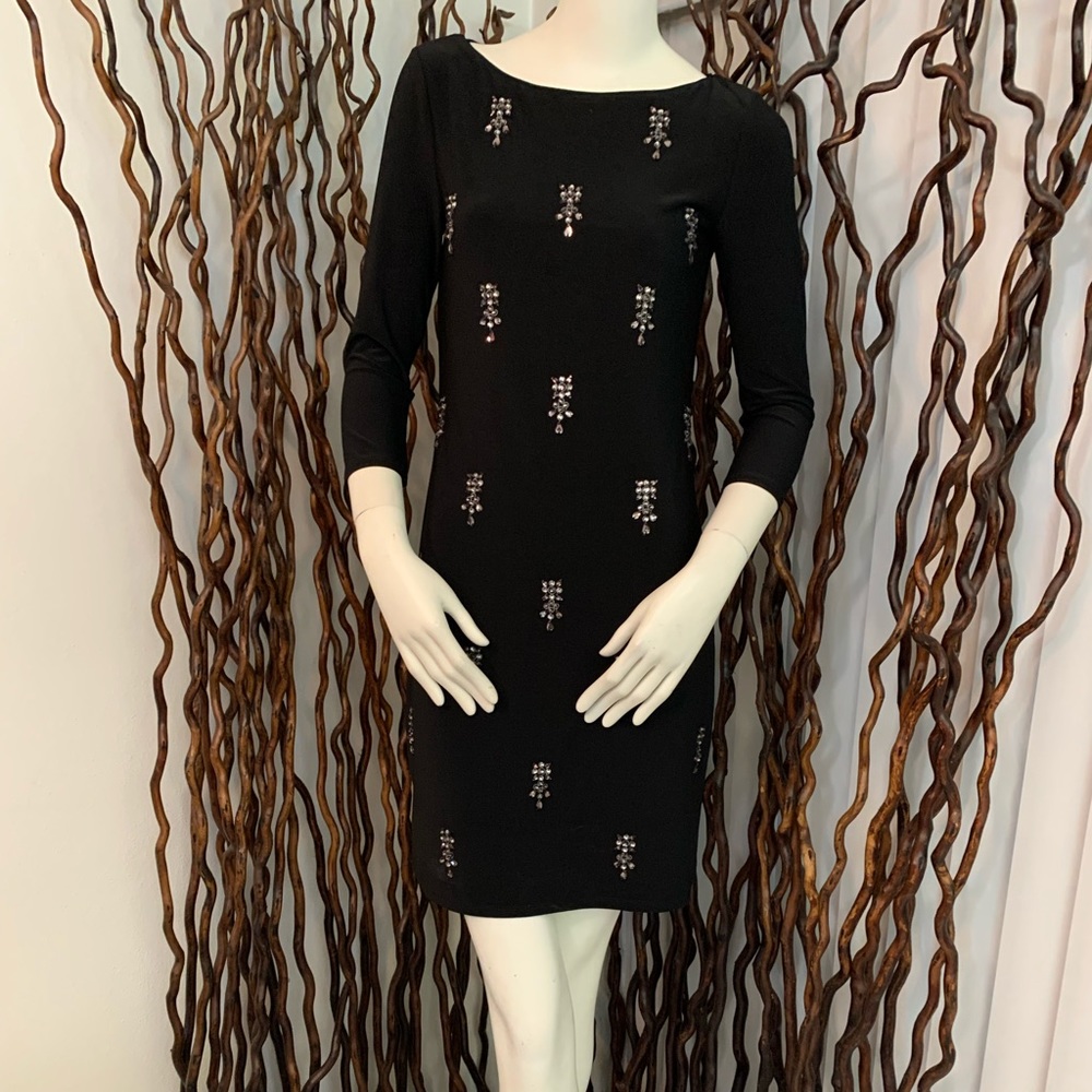 White House, Black Market Jeweled Designer Dress